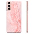 Etui TPU - Samsung Galaxy S21 5G - Różowy Marmur