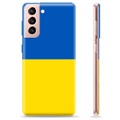 Etui TPU Flaga Ukrainy - Samsung Galaxy S21 5G - Żółć i błękit