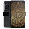 Etui Portfel Premium - Samsung Galaxy S21 Ultra 5G - Mandala