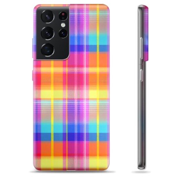 Etui TPU - Samsung Galaxy S21 Ultra 5G - Flanelowa Koszula