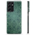 Etui TPU - Samsung Galaxy S21 Ultra - Zielona Mandala