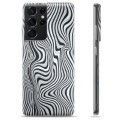 Etui TPU - Samsung Galaxy S21 Ultra 5G - Hipnotyzująca Zebra