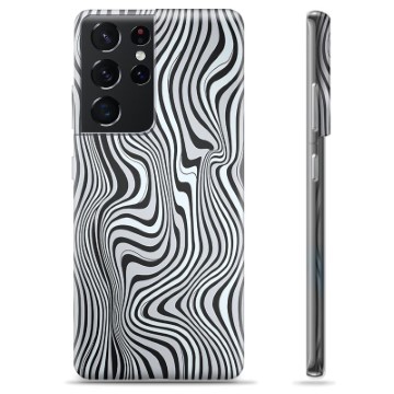 Etui TPU - Samsung Galaxy S21 Ultra 5G - Hipnotyzująca Zebra
