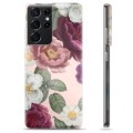 Etui TPU - Samsung Galaxy S21 Ultra 5G - Romantyczne Kwiaty