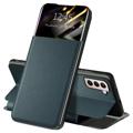 Etui z Klapką Front Smart View do Samsung Galaxy S22 5G - Zielony