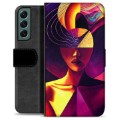 Etui Portfel Premium - Samsung Galaxy S22+ 5G - Retrato Cubista