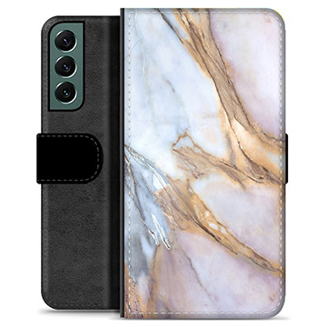 Etui Portfel Premium - Samsung Galaxy S22+ 5G - Elegancki Marmur