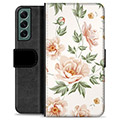 Etui Portfel Premium - Samsung Galaxy S22+ 5G - Kwiatowy