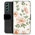 Etui Portfel Premium - Samsung Galaxy S22+ 5G - Kwiatowy