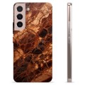 Etui TPU - Samsung Galaxy S22 5G - Bursztynowy Marmur