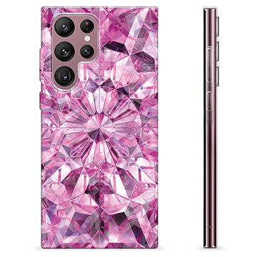 Etui TPU - Samsung Galaxy S22 Ultra 5G - Różowy Kryształ