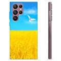 Etui TPU Ukraina - Samsung Galaxy S22 Ultra 5G - Pole pszenicy