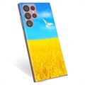Etui TPU Ukraina - Samsung Galaxy S22 Ultra 5G - Pole pszenicy