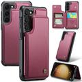 Etui Caseme C22 na karty RFID do Samsung Galaxy S22+ 5G - czerwone