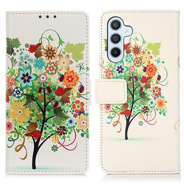 Samsung Galaxy S23 FE Glam Series Etui-Portfel - Drzewo Kwitnące / Kolorowy