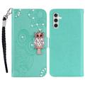 Samsung Galaxy S23 FE Owl Rhinestone Wallet Case