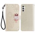 Samsung Galaxy S23 FE Owl Rhinestone Wallet Case