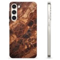 Etui TPU - Samsung Galaxy S23+ 5G - Bursztynowy Marmur