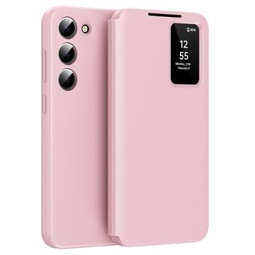 Samsung Galaxy S23 Smart Clear View Etui z klapką z miejscem na kartę