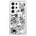 Samsung Galaxy S23 Ultra Fashion TPU Etui - Zarys róży