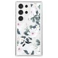 Samsung Galaxy S23 Ultra Fashion TPU Etui - Białe kwiaty