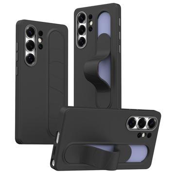 Samsung Galaxy S23 Ultra Smart hybrydowe etui ze stojącym uchwytem - czarny