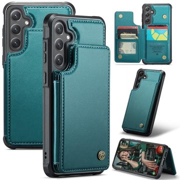 Etui Caseme C22 na karty RFID do Samsung Galaxy S24 FE - zielone