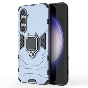 Samsung Galaxy S24 FE Hybrydowe Etui z Uchwytem Ring - Błękit