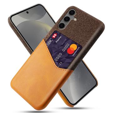 Samsung Galaxy S24 FE Etui KSQ z Miejscem na Kartę - Pomarańcz