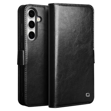 Samsung Galaxy S24 FE Klasyczne Skórzane Etui z Portfelem Qialino