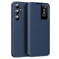Samsung Galaxy S24 FE Smart Clear View Etui z klapką z miejscem na kartę - Szafir