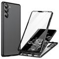 Samsung Galaxy S24 Magnetyczne Etui ze Szkłem Hartowanym - Czarne
