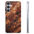 Etui TPU - Samsung Galaxy S24+ - Bursztynowy Marmur