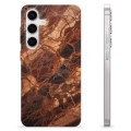 Etui TPU - Samsung Galaxy S24 - Bursztynowy Marmur