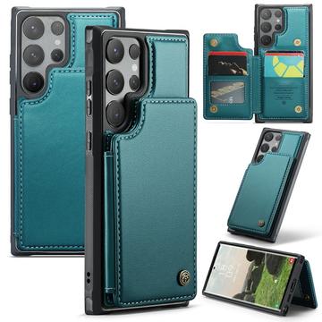 Etui Caseme C22 na karty RFID do Samsung Galaxy S24 Ultra - zielone