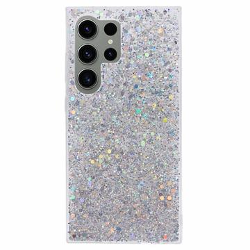 Samsung Galaxy S24 Ultra Etui z TPU Glitter Flakes
