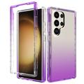 Hybrydowe Etui Gradient Series do Samsung Galaxy S24 Ultra - Fiolet / Transparentny