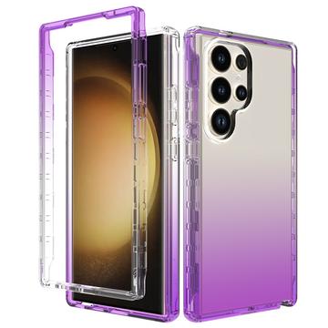 Hybrydowe Etui Gradient Series do Samsung Galaxy S24 Ultra - Fiolet / Transparentny