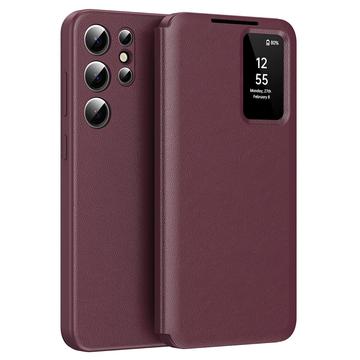 Samsung Galaxy S24 Ultra Smart Clear View Etui z klapką z kieszenią na kartę