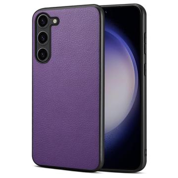 Samsung Galaxy S24+ Powlekane Hybrydowe Etui - Fiolet