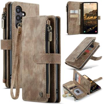 Samsung Galaxy S25 Wielofunkcyjne Etui-Portfel Caseme C30 - Brąz