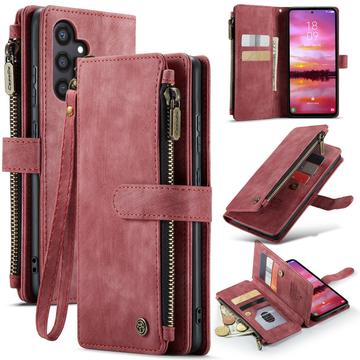 Samsung Galaxy S25 Wielofunkcyjne Etui-Portfel Caseme C30 - Czerwień