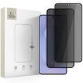 Ochraniacz ekranu ze szkła hartowanego Privacy Samsung Galaxy S25 Edge Tech-Protect Glass Spy+ - 2 szt. - Czarny