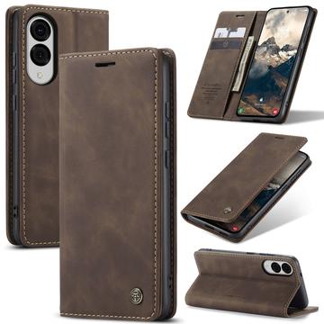 Samsung Galaxy S25 Edge Etui z Portfelem Caseme 013 - Kawa