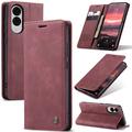 Samsung Galaxy S25 Edge Etui z Portfelem Caseme 013 - Czerwone Wino