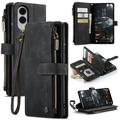 Samsung Galaxy S25 Edge Wielofunkcyjne Etui-Portfel Caseme C30 - Czarne