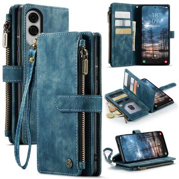 Samsung Galaxy S25 Edge Wielofunkcyjne Etui-Portfel Caseme C30 - Błękit