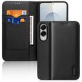 Samsung Galaxy S25 Edge Skórzane Etui z Portfelem Dux Ducis Hivo - Czarne
