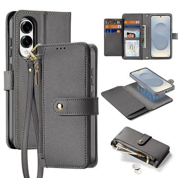 Samsung Galaxy S25 Edge Dux Ducis Lawa Wallet Skórzane etui z magnetyczną osłoną