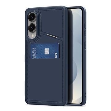 Etui magnetyczne Samsung Galaxy S25 Edge Dux Ducis Rafi II z podpórką i kieszeniami na karty - niebieski